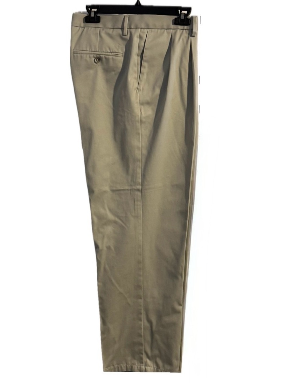 Dockers Signature Khaki Pants Men's 38x32 Classic Fit Pleated Tan Beige Chinos